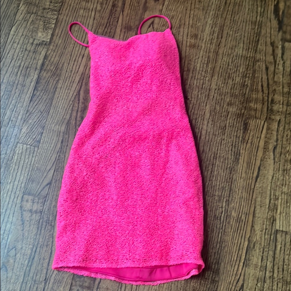 Bright Pink Mini Dress